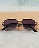 DukieKooky Gradient UV Protected Square Sunglasses With Case - Purple & Black