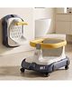 StarAndDaisy Multifunctional Baby Bathing Chair with Removable Seat, Flip-Over Safety Rail, Wide Back Support, 360° Enclosed Design, Wheels & Wall Mount Storage, Bath Seat for Babies 6 Months3 Years