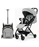 Baybee 2 in 1 Baby Stroller with Bassinet & Seat Mode, Parent Handle, 360° Swivel Wheels, 3 Position Recline, Adjustable Leg Rest, Canopy & Storage Basket (Grey)