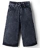 Rikidoos Cotton Woven Straight-Fit Button Down Denim Full Length Washed Jeans - Navy Blue