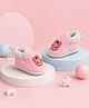 Chiu Frog Applique Detailed Colour Blocked Booties - Pink