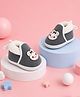 Chiu Frog Applique Detailed Colour Blocked Booties - Grey