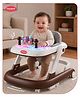 Aditi Toys Baby Walker, Adjustable Height Push Walker for Babies 6-18 Months, Walker for Kids with Music for Baby Boys & Girls Foldable Walker with Detachable Activity Tray & Food Tray (Brown)
