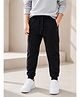 Sportking Fleece Knit Solid Joggers - Black