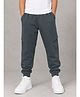 Sportking Fleece Knit Solid Joggers - Dark Grey