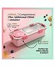 Yamama 600ml Stainless Steel Bento Lunch Box with 150ml Sauce Container 2-Compartment Leak-Proof Thermal Food Storage Box for Office, Adults & School Kids Color may vary