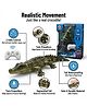 YAMAMA Swim Animal Series Waterproof Remote Control Crocodile Toy, 2.4GHz RC Alligator Water Boat with Twin Propellers for Kids.