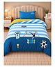 Little Surprise Box 3 Pcs Football Luxe Embroidered Kids Bedding Set for King Size Bed-Multi