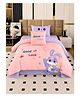 Little Surprise Box 4 Pcs Good Luck Bunny Luxe Embroidered Kids Bedding Set for Single Bed-Pink