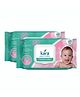 kara Baby Wet Wipes for Sensitive Skin with Chamomile & Vitamin E | 80 Wipes Pack |Gentle Cleansing Baby Wipes Pack of 2
