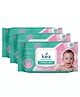 Kara Tender Care Baby Wipes - 80 Pulls | Dermatologically Tested & Paraben Free |Pack of 3