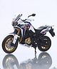 Bburago Honda Africa Twin DCT Collectible Free Wheel Die cast Motorcycle with detailed styling 1:18 - White