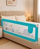 Kritiu Comfy Bed Rail Guard for Baby/Kids Safety - Portable & Foldable Bed Rail (Blue)