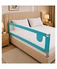 Kritiu Comfy Bed Rail Guard for Baby/Kids Safety - Portable & Foldable Bed Rail (Blue)