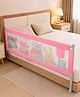 Kritiu Comfy Bed Rail Guard for Baby/Kids Safety - Portable & Foldable Bed Rail - Pink