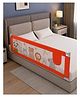 Kritiu Comfy Bed Rail Guard for Baby/Kids Safety - Portable & Foldable Bed Rail - Red