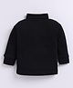 PIKKU Interlock Knit Full Sleeves Solid Pre Winter Thermal Vest - Black