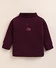 PIKKU Interlock Knit Full Sleeves Fruit Printed Pre Winter Thermal Vest - Maroon