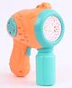 Kiddybuddy Battery Operated Rechargeable Bubble Gun Toy with Automatic Bubble Blower - Orange