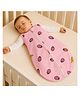 Baby Sleeping Sack Bag 100% Cotton Lightweight Breathable Wearable Blanket with Zipper for Newborns & Infants, Strawberry, 6-12 Months