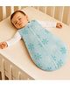 Baby Sleeping Sack Bag 100% Cotton Lightweight Breathable Wearable Blanket with Zipper for Newborns & Infants, Snow, 6-12 Months