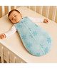 Baby Sleeping Sack Bag 100% Cotton Lightweight Breathable Wearable Blanket with Zipper for Newborns & Infants, Snow, 6-12 Months