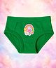 THE COVER UP PROJECT Modal Knit Peace Text Printed Panty - Green