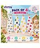 P for Plumsy 100% Cotton Muslin Baby Hanky 6 Layer, Ultra Soft Absorbent Face Towels, Reusable Washcloths for kids (pack of 4)