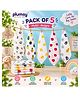 P for Plumsy 100% Cotton Muslin Baby Hanky 6 Layer, Ultra Soft Absorbent Face Towels, Reusable Washcloths for kids (pack of 5)