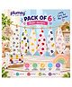 P for Plumsy 100% Cotton Muslin Baby Hanky 6 Layer, Ultra Soft Absorbent Face Towels, Reusable Washcloths for kids (pack of 6)