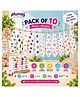 P for Plumsy 100% Cotton Muslin Baby Hanky 6 Layer, Ultra Soft Absorbent Face Towels, Reusable Washcloths for kids (pack of 10)