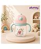 P for Plumsy Baby Learning Cup | BPA-Free Training Sipper with Soft Straw | Leak-Proof Design, 260ML- Pink