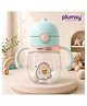 P for Plumsy Baby Learning Cup | BPA-Free Training Sipper with Soft Straw | Leak-Proof Design, 260ML- Blue