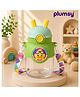 P for Plumsy Kids Sipper Bottle with Straw Cute Duck Design Water Bottle for Babies & Toddlers | Leakproof BPA-Free Drinking Bottle with Carry Strap | School & Travel Bottle for Kids, 670ML- Green