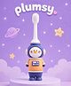 P for Plumsy Baby Soft Bristle Toothbrush with Attractive Astronaut Design - Gentle Oral Care with Travel Case (6M Plus) - Orange