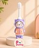 P for Plumsy Baby Soft Bristle Toothbrush with Attractive Astronaut Design - Gentle Oral Care with Travel Case (6M Plus) - Purple
