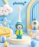 P for Plumsy Baby Soft Bristle Toothbrush with Attractive Astronaut Design - Gentle Oral Care with Travel Case (6M Plus) - Green