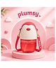 P for Plumsy Kids Straw Water Bottle | Leak-Proof Sipper with Carry Strap 550 ml- Red