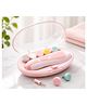 P for Plumsy Safe Baby Nail File Set | Gentle Electric Nail Trimmer for Infants-Pink
