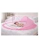P for Plumsy Baby Mosquito Net Bed | Foldable Pop-Up Sleeping Tent for Infants- Pink