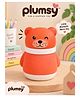 P for Plumsy Dust-Free Baby Powder Puff Applicator | Soft Powder Puff for Newborns & Babies | Gentle Talcum Powder Dispenser | Even Powder Distribution for Delicate Skin- Pink