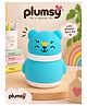 P for Plumsy Dust-Free Baby Powder Puff Applicator | Soft Powder Puff for Newborns & Babies | Gentle Talcum Powder Dispenser | Even Powder Distribution for Delicate Skin- Blue