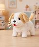 Zyamalox cute puppy barking moving soft toy for kids, wagging tail, musical pet toy, soothing sound, premium quality, birthday gift, return gift (Assorted Color)