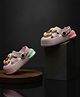 FEETWELL SHOES Teddy Bear Applique Detailed Slingback LED Clogs - Pink
