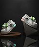 FEETWELL SHOES Eyes Applique Detailed Perforated Slingback LED Clogs - White