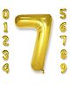 Shopping Time Golden 7 Number Foil Balloon - 32 Inch