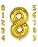 Shopping Time Golden 8 Number Foil Balloon- 32 Inch