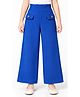 CrayonFlakes Knit Solid Pants - Blue