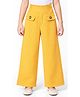 CrayonFlakes Knit Solid Pants - Yellow