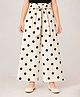 CrayonFlakes Rayon Woven Polka Dots Printed Pants - Off White